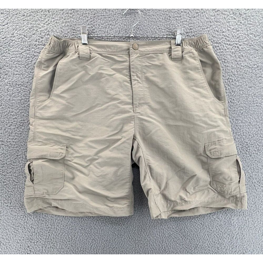 THE NORTH FACE Cargo Shorts Men's XL (38x10‎ Actual) Beige Hiking Outdoors